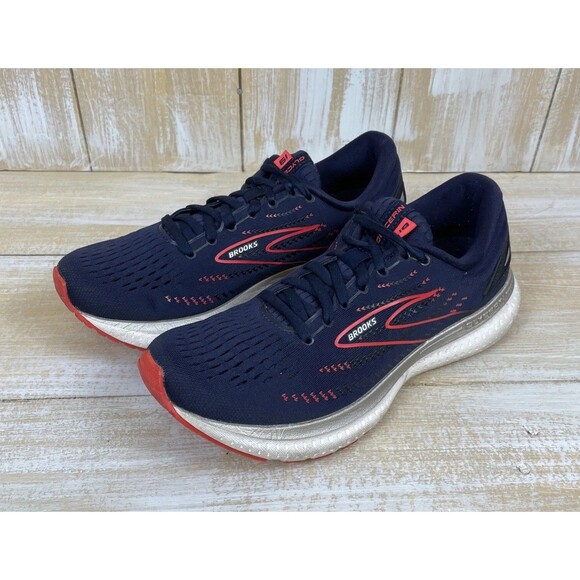 Brooks Glycerin 19 Women's Running Shoes US 9 Navy & Coral Low Top 1203431B472 - Picture 1 of 12